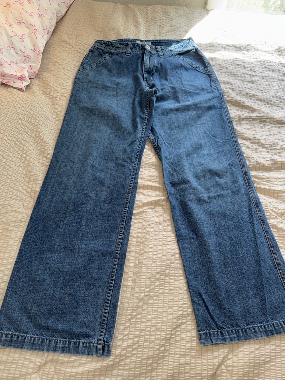 Lucky Brand Vintage Wide Leg Carpenter Jeans 31 - Picture 5 of 10